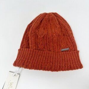 WUAMAN Sustainable Alpaca Beanie in Dusty Terracotta NWT